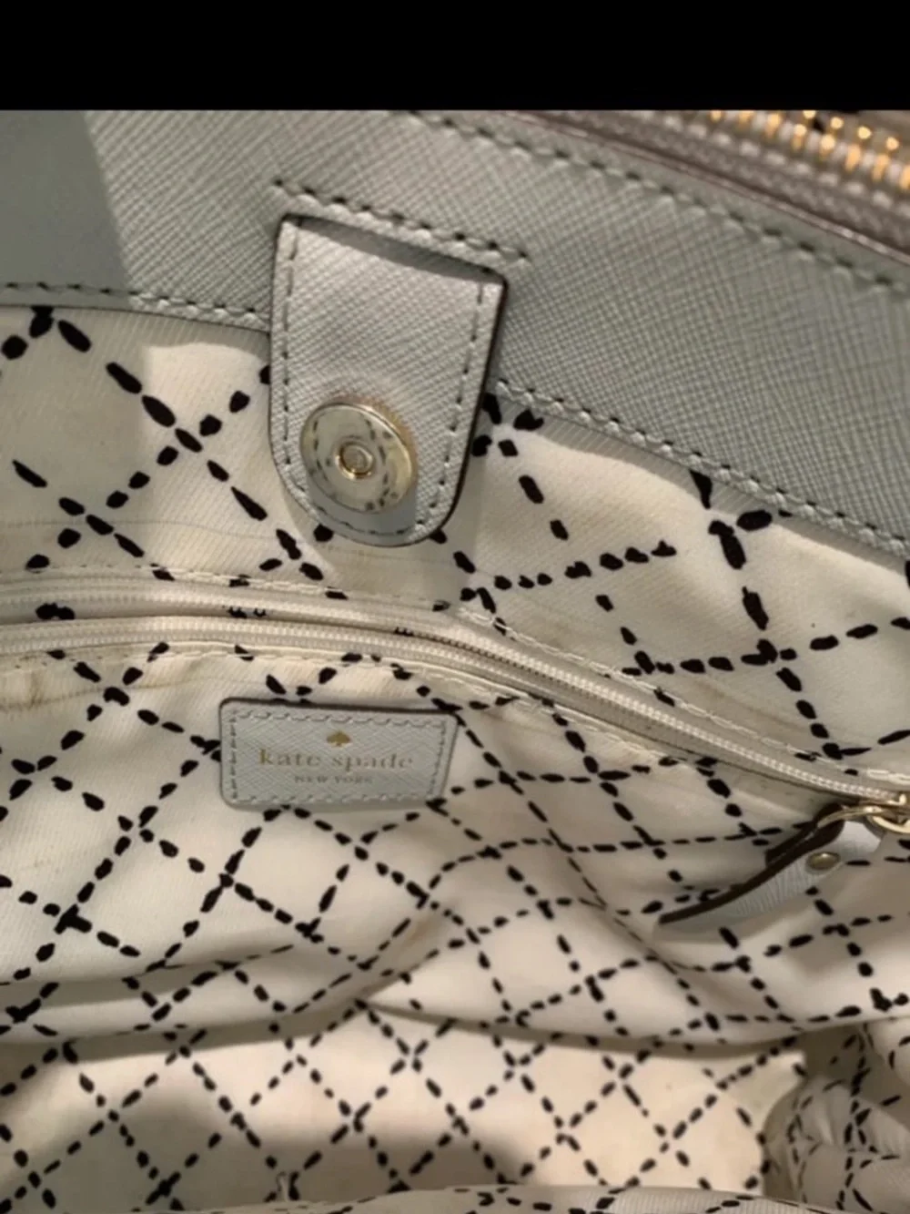 Kate spade New York saffiano leather Newbury lane Louden satchel crossbody bag L